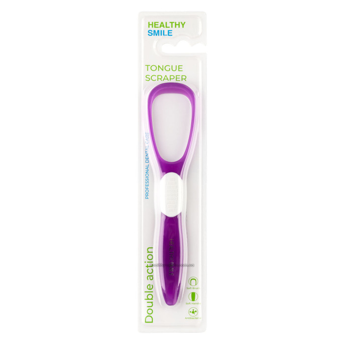 Healthy Smile Tongue Scraper, Purple